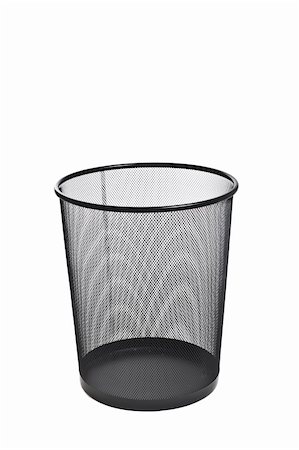 paper trash can throw - Trash can isolated on white background isolated Stock Photo - Budget Royalty-Free & Subscription, Code: 400-04324978