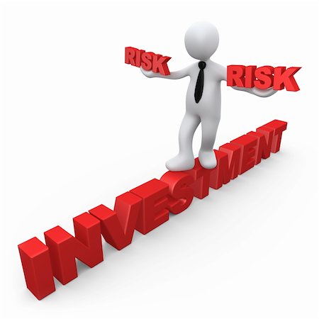 3d metaphor of risk in investment . Photographie de stock - Aubaine LD & Abonnement, Code: 400-04325045