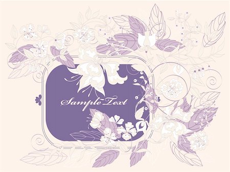 simsearch:400-04406888,k - Decorative light floral background with place for text. Photographie de stock - Aubaine LD & Abonnement, Code: 400-04325319