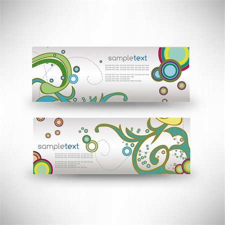 Set of business cards. VECTOR Stock Photo - Budget Royalty-Free & Subscription, Code: 400-04325450