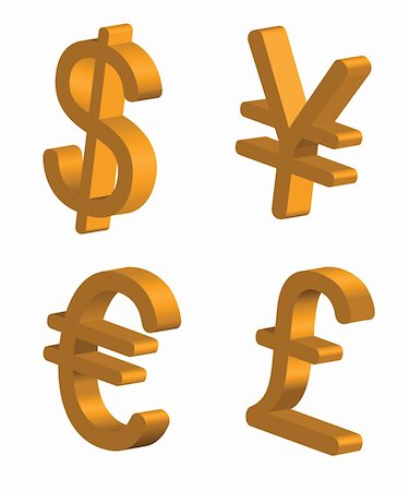 vector set of various currency signs Stockbilder - Microstock & Abonnement, Bildnummer: 400-04325630