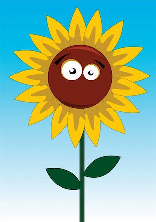 detail of sunflower - vector illustration of a sunflower Stock Photo - Budget Royalty-Free & Subscription, Code: 400-04325652