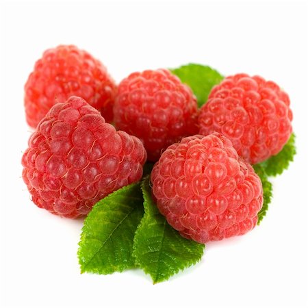 simsearch:400-07993543,k - fresh raspberry closeup on a white background Photographie de stock - Aubaine LD & Abonnement, Code: 400-04325759
