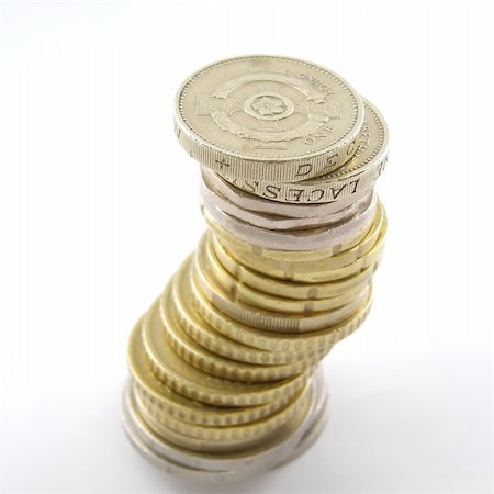 A pile of Euro and Pounds coins Photographie de stock - Aubaine LD & Abonnement, Code: 400-04325873