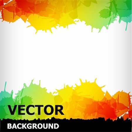 the abstract blot colorful background - vector illustration Stock Photo - Budget Royalty-Free & Subscription, Code: 400-04326238