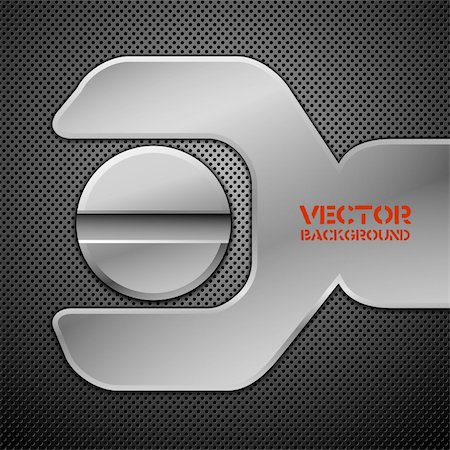 simsearch:400-05682645,k - Abstract metal background. Vector illustration. Foto de stock - Super Valor sin royalties y Suscripción, Código: 400-04327239