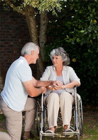 Mature couple in the garden Stock Photo - Budget Royalty-Free & Subscription, Code: 400-04327278