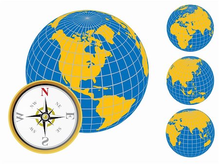 Compass. Vector illustration for you design Stock Photo - Budget Royalty-Free & Subscription, Code: 400-04327664