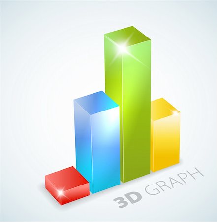 simsearch:400-04711612,k - 3D bar graph with some nice visual effects Stock Photo - Budget Royalty-Free & Subscription, Code: 400-04327864