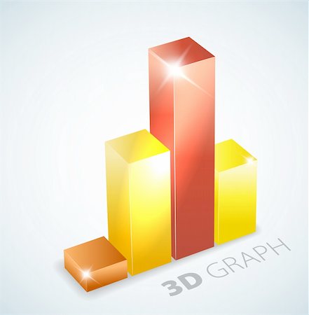 simsearch:600-00608294,k - 3D bar graph with some nice visual effects Stock Photo - Budget Royalty-Free & Subscription, Code: 400-04327865