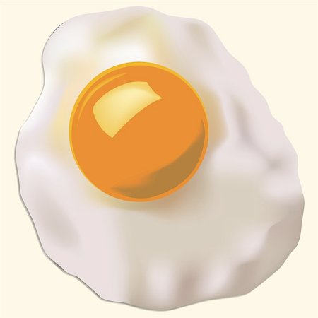 fthes (artist) - a vector illustration of a fried egg Stockbilder - Microstock & Abonnement, Bildnummer: 400-04327933