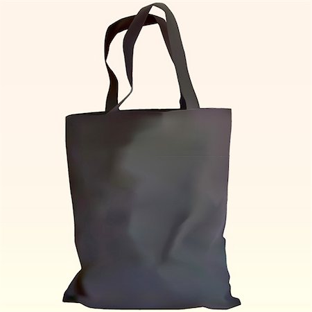 fthes (artist) - realistic shopping bag in black color with long handles Stockbilder - Microstock & Abonnement, Bildnummer: 400-04327943