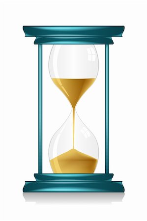 simsearch:400-04672695,k - illustration of hour glass showing time on isolated background Photographie de stock - Aubaine LD & Abonnement, Code: 400-04328419