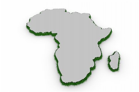 simsearch:400-09047469,k - Africa map with grass in 3d Stockbilder - Microstock & Abonnement, Bildnummer: 400-04328461