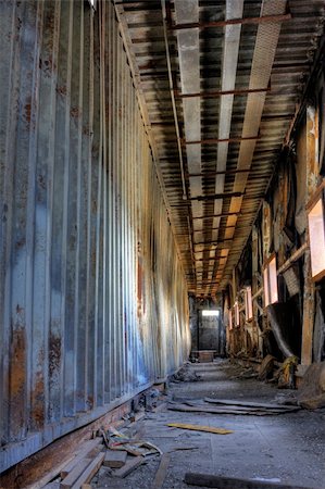 Discarded building, a peer after fire Stock Photo - Budget Royalty-Free & Subscription, Code: 400-04328688
