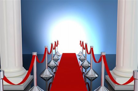 simsearch:400-04323582,k - Red carpet with light effect on background and two columns Photographie de stock - Aubaine LD & Abonnement, Code: 400-04328855