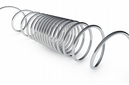 Steel springs on white background Stock Photo - Budget Royalty-Free & Subscription, Code: 400-04328862