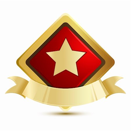 illustration of star award on isolated background Stock Photo - Budget Royalty-Free & Subscription, Code: 400-04328938