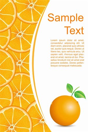 simsearch:400-04433511,k - illustration of fresh oranges kept on orangy background Stock Photo - Budget Royalty-Free & Subscription, Code: 400-04328943