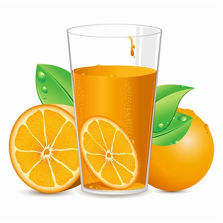 simsearch:400-04433511,k - illustration of orange with juice on white background Stock Photo - Budget Royalty-Free & Subscription, Code: 400-04329035
