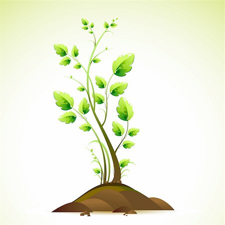 simsearch:400-08334430,k - illustration of growing green tree on abstract background Fotografie stock - Microstock e Abbonamento, Codice: 400-04329087