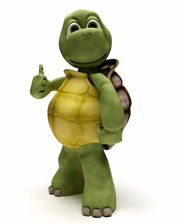 3D render of a tortoise with thumbs up Foto de stock - Super Valor sin royalties y Suscripción, Código: 400-04329391