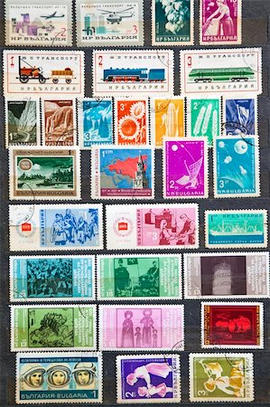 postage - Used stamps from communist Bulgaria Stock Photo - Budget Royalty-Free & Subscription, Code: 400-04329558