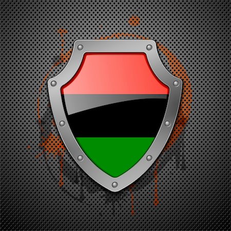 simsearch:400-06325860,k - Shield with the image of a flag of Libya. Vector illustration. Photographie de stock - Aubaine LD & Abonnement, Code: 400-04320626