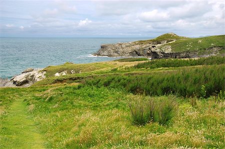 english ports - Beautiful coastal landscape in Newquay, Cornwall, UK Stock Photo - Budget Royalty-Free & Subscription, Code: 400-04320994