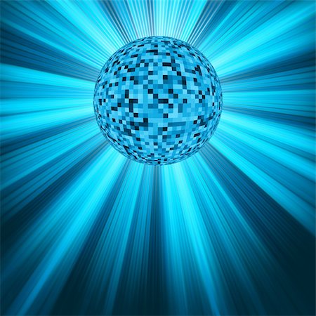 disco ball in 70 - Party Banner with Disco Ball. EPS 8 vector file included Stock Photo - Budget Royalty-Free & Subscription, Code: 400-04321016