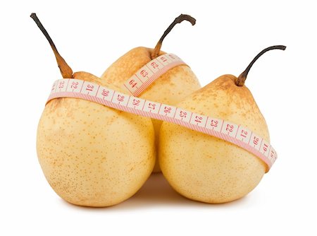 simsearch:400-04105649,k - Tape measure wrapped around the ripe pears isolated on white Foto de stock - Super Valor sin royalties y Suscripción, Código: 400-04321088