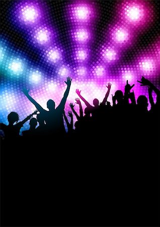 pictures of man at new years eve party - Happy Party Crowd. Vector illustration Stock Photo - Budget Royalty-Free & Subscription, Code: 400-04321441