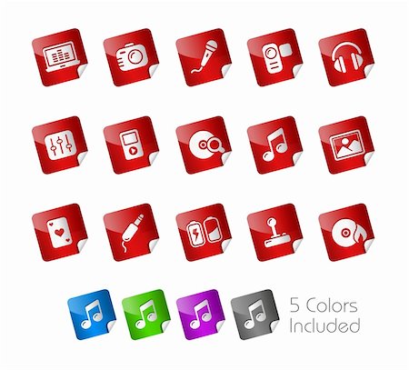 simsearch:400-04324814,k - The vector file includes 5 color versions for each icon in different layers. Stock Photo - Budget Royalty-Free & Subscription, Code: 400-04321451