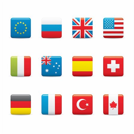 pixelstudio (artist) - World Flags set in EPS 8 and JPG. Stock Photo - Budget Royalty-Free & Subscription, Code: 400-04321920