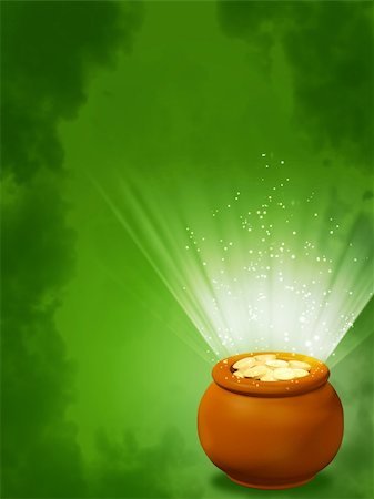 pot of gold - Background - pot, filled with gold coins Stock Photo - Budget Royalty-Free & Subscription, Code: 400-04322047