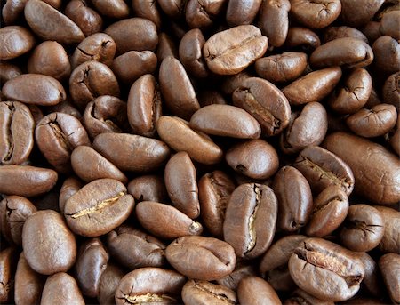 simsearch:400-04689653,k - Close up of Coffee beans background Stock Photo - Budget Royalty-Free & Subscription, Code: 400-04322393