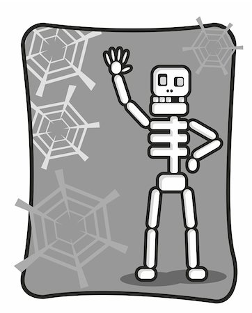 simsearch:400-05688044,k - funny skeleton created by vector describe funny character Foto de stock - Super Valor sin royalties y Suscripción, Código: 400-04322651