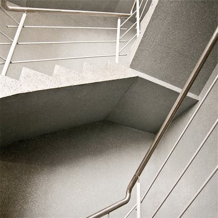 simsearch:400-06138811,k - Abstract composition of empty modern building stairway Photographie de stock - Aubaine LD & Abonnement, Code: 400-04322772