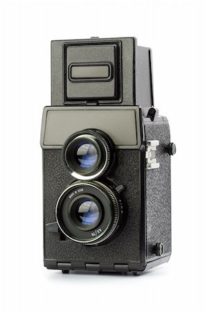vintage medium format film camera Stock Photo - Budget Royalty-Free & Subscription, Code: 400-04322944