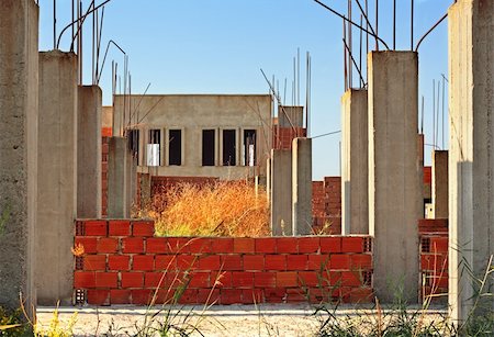 Old deserted building site Stock Photo - Budget Royalty-Free & Subscription, Code: 400-04323681