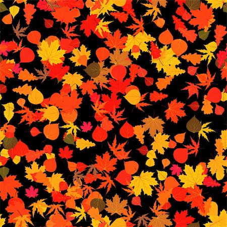 Autumn red bright leaves. EPS 8 vector file included Foto de stock - Super Valor sin royalties y Suscripción, Código: 400-04334013