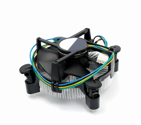 simsearch:400-07617412,k - CPU cooler isolated on a white background Foto de stock - Super Valor sin royalties y Suscripción, Código: 400-04334042