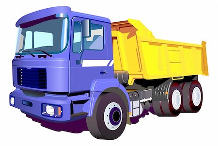 simsearch:400-08812484,k - Vector image of a colorful truck Stock Photo - Budget Royalty-Free & Subscription, Code: 400-04334506