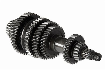 Transmission gears , isolated, on a white background Stock Photo - Budget Royalty-Free & Subscription, Code: 400-04334570