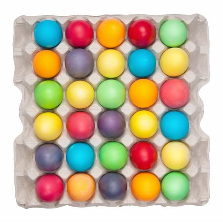 simsearch:400-04313927,k - multi color eggs isolated on white Photographie de stock - Aubaine LD & Abonnement, Code: 400-04334738