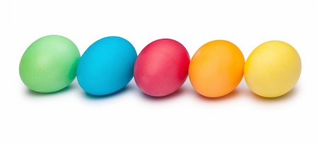 simsearch:400-07422530,k - multi color eggs isolated on white Fotografie stock - Microstock e Abbonamento, Codice: 400-04334732