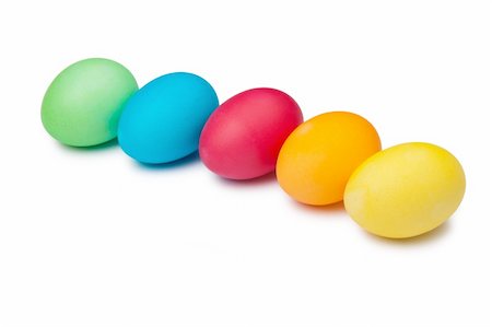 simsearch:400-07422530,k - multi color eggs isolated on white Fotografie stock - Microstock e Abbonamento, Codice: 400-04334733