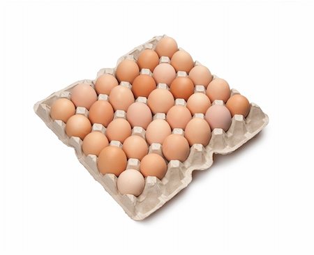 simsearch:400-04313927,k - many brown eggs isolated on white Photographie de stock - Aubaine LD & Abonnement, Code: 400-04334751