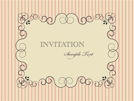 Vector vintage gray and pink greeting card Stock Photo - Budget Royalty-Free & Subscription, Code: 400-04335274