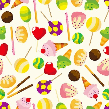 seamless candypattern Stock Photo - Budget Royalty-Free & Subscription, Code: 400-04335434